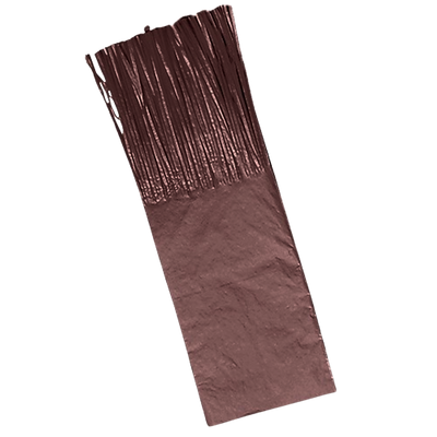 Seidenpapier mit Fransen für braune Kugeln, 48 Einheiten – 23 x 7,5 cm