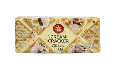 Schwarzer Pfeffer-Creme-Cracker-Keks – 200 g