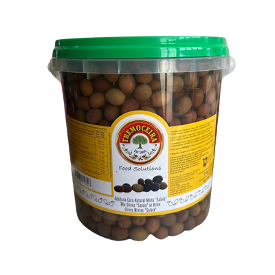 Gemischte Saloia Oliven im EImer- 3kg