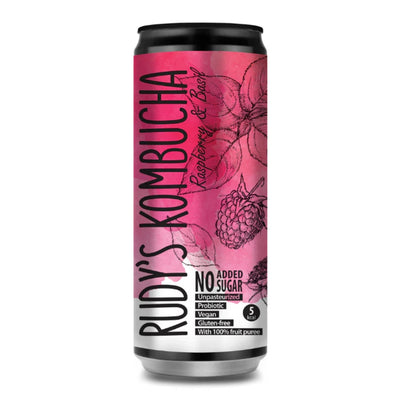 Non-Alcoholic Raspberry and Basil Kombucha - 330ml