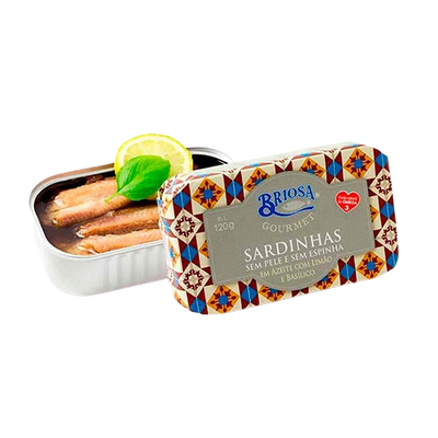 Sardinen mit Zitrone und Basilikum ohne Haut und Knochen – 120 g