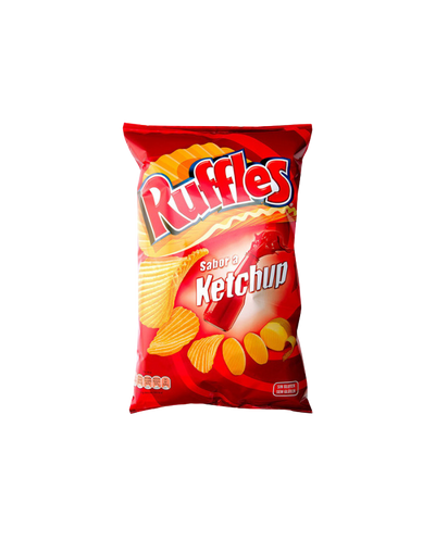 Kartoffelchips mit Ketchup-Geschmack