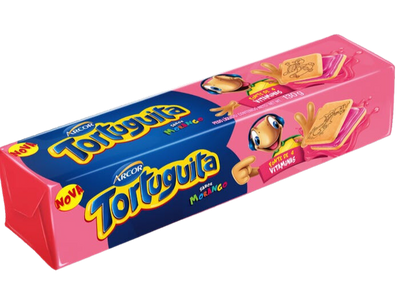 Strawberry Tortuguita Square Biscuit - 130g