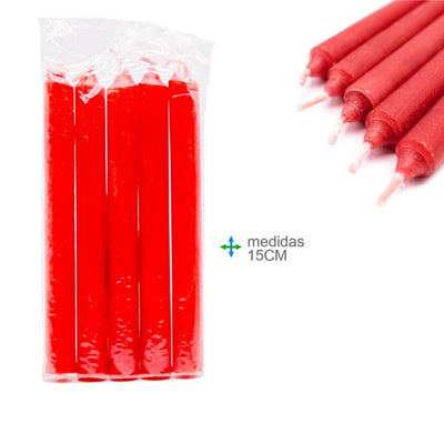 Rote Kerze - 15cm