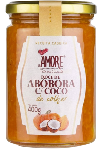 Kürbismarmelade mit Löffel Kokosnuss - 400g