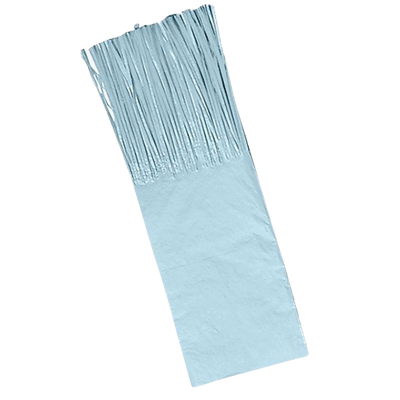 Seidenpapier mit Fransen für hellblaue Kugeln, 48 Einheiten – 23 x 7,5 cm
