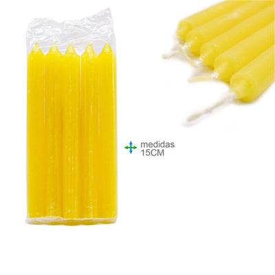 Gelbe Kerze - 15cm