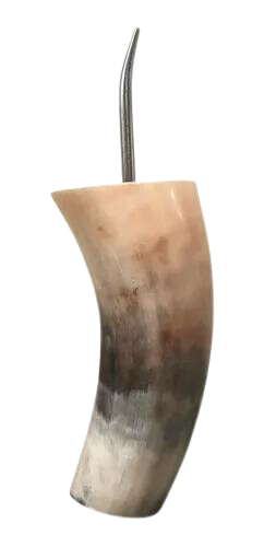 Guampa de Horn mit Pumpe für Tereré