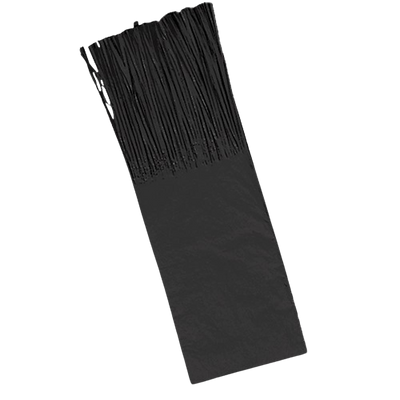Seidenpapier mit Fransen für Black Bullets, 48 Einheiten – 23 x 7,5 cm