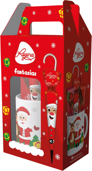 Weihnachtsbecher mit verschiedenen Pralinen - 90g