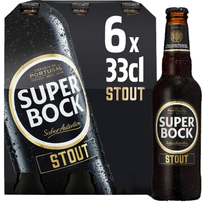 Super Bock Black Stout Beer - 330ml