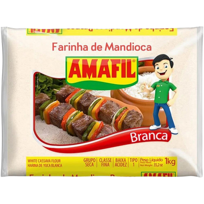 Feines weißes Maniokmehl – 1 kg