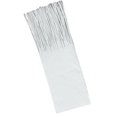 Seidenpapier mit Fransen für weiße Kugeln, 48 Einheiten – 23 x 7,5 cm