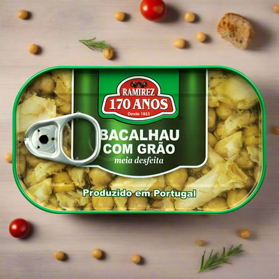 Bacalhau com Grão de Bico – 120g