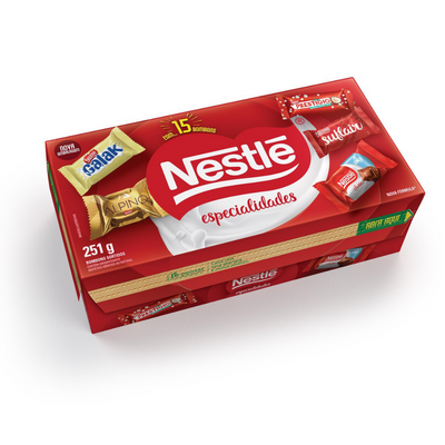 Schachtel mit Schokoladenspezialitäten – 251 g