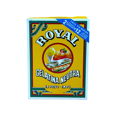 A box of Royal brand neutral gelatin powder.