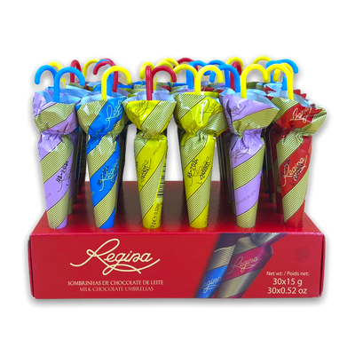 Regenschirm aus Milchschokolade