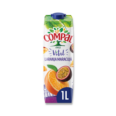 Compal Vital Balance Orange and Passion Fruit - 1L