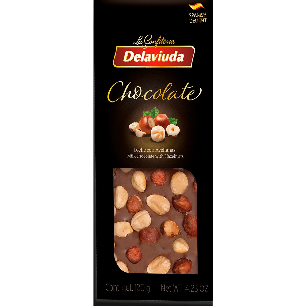 Milk Chocolate Tablet with Hazelnuts - 130g