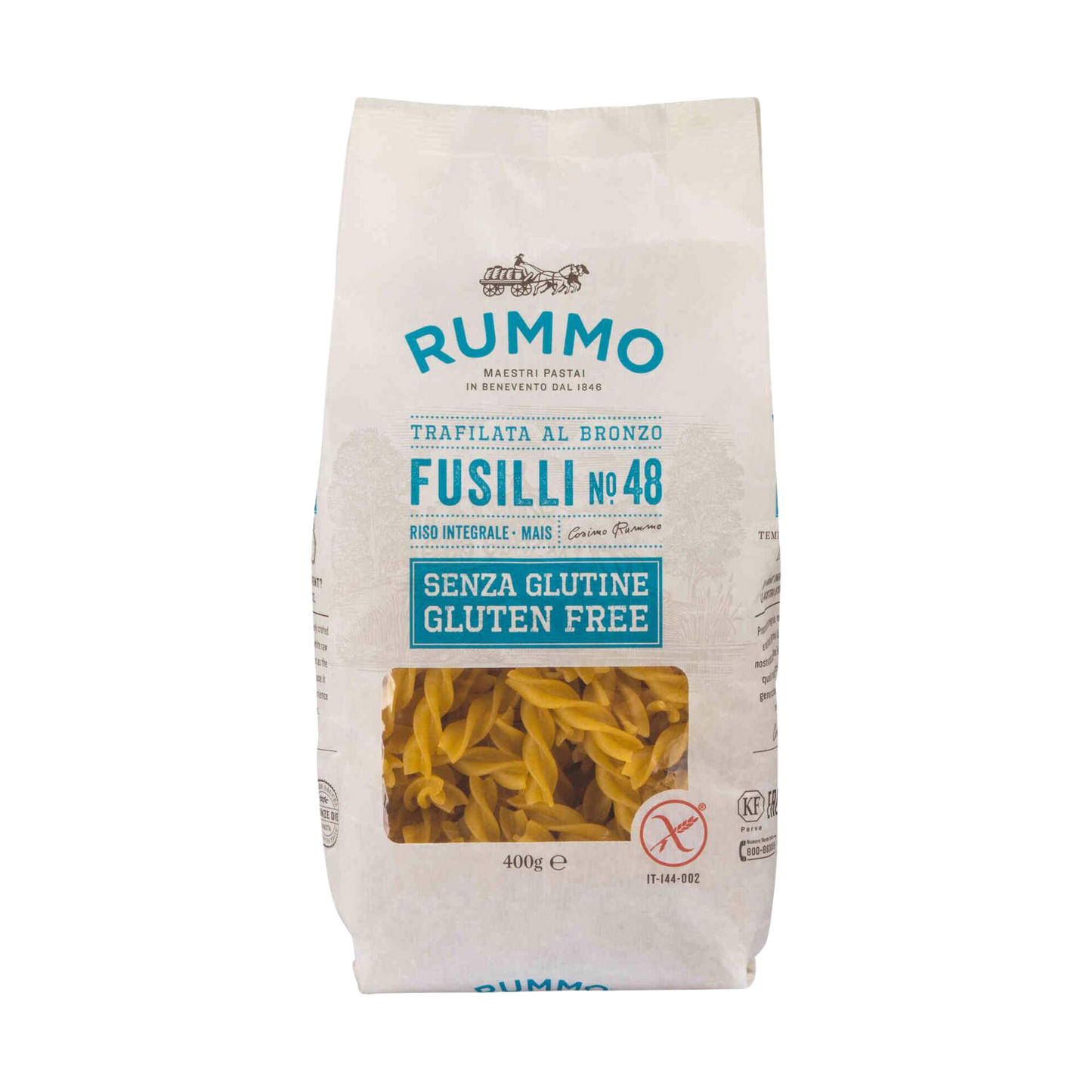 Massa Fusilli Sem Glúten Rummo - 500g