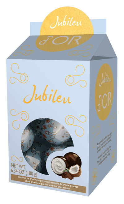Bombom de Chocolate Amargo com Recheio de Creme de Coco - 180g