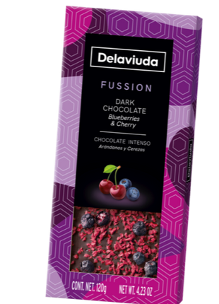 Dark Chocolate, Cherry and Blueberry Tablet - 120g