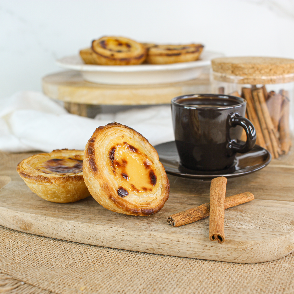 Pastel de Nata Prebaked Box (60 Units) – Authentic Portuguese Custard Tarts