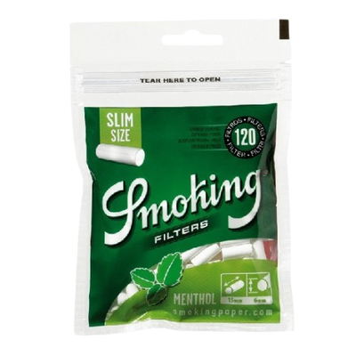 Filters Menthol Slim 6mm Bag w/ 120uni