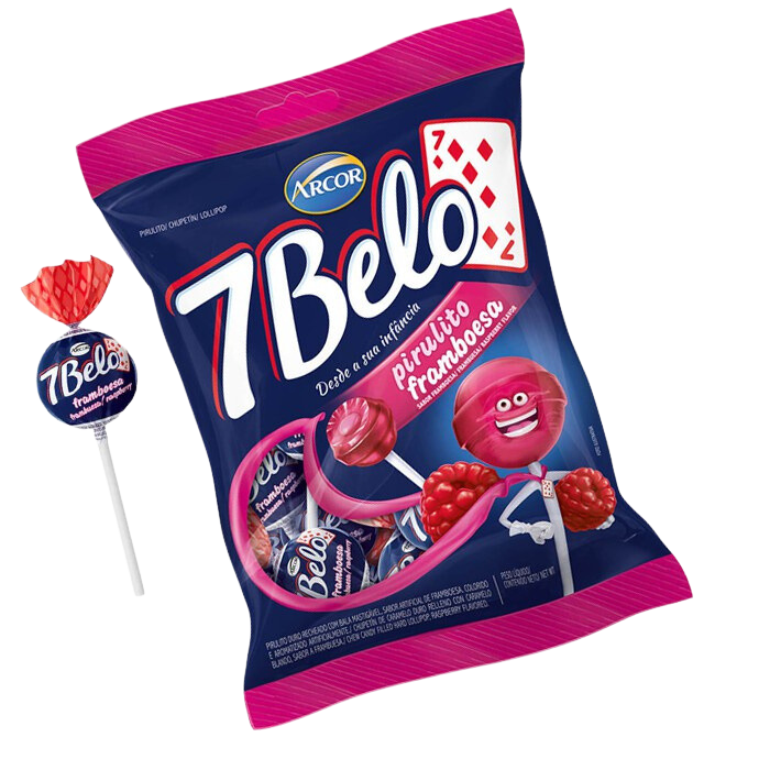 7 Belo Raspberry Lollipop - 500g