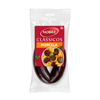 Packaged sausage with Nobre Classicos branding on a white background