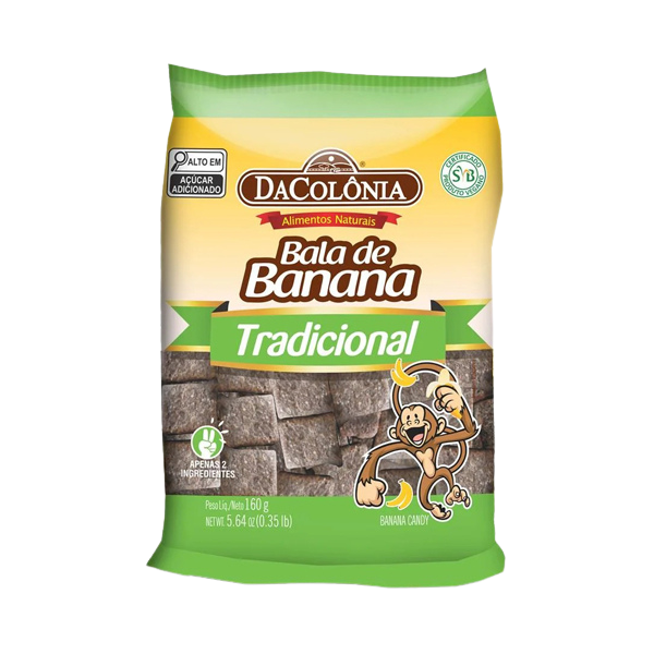 Bala de Banana Tradicional - 160g