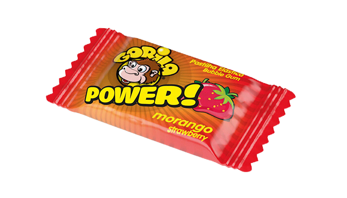 Gorilla-Erdbeer-Power-Lutschtablette