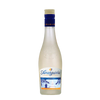 Bottle of Amarguinha with a blue label on a white background
