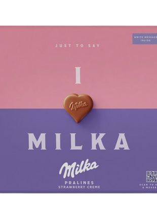 "I Love Milka" Strawberry Chocolates - 110g