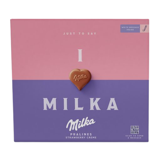 "I Love Milka" Strawberry Chocolates - 110g