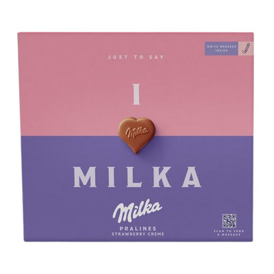 "I Love Milka" Strawberry Chocolates - 110g