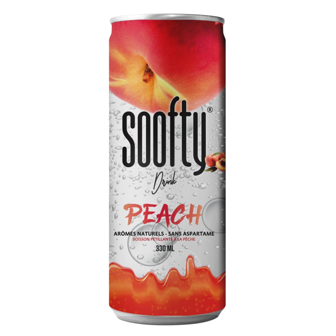 Pfirsich-Sprudelwasser - 330ml