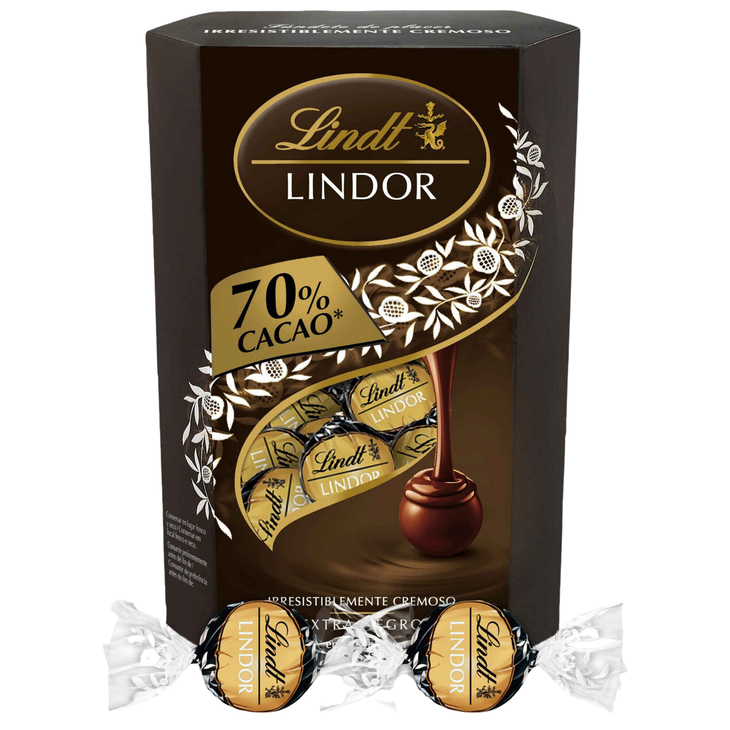 Bombom Cornet 70% Cacau Negro Sortido - 200g