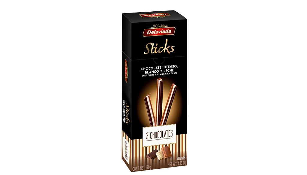 Three Chocolates Sticks - 120g