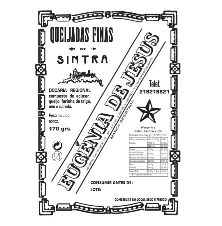 Queijadas de Sintra Eugénia de Jesus – Pack de 6