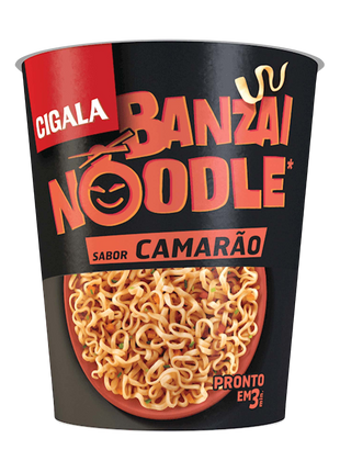 Banzai Noodles Sabor Camarão - 67g