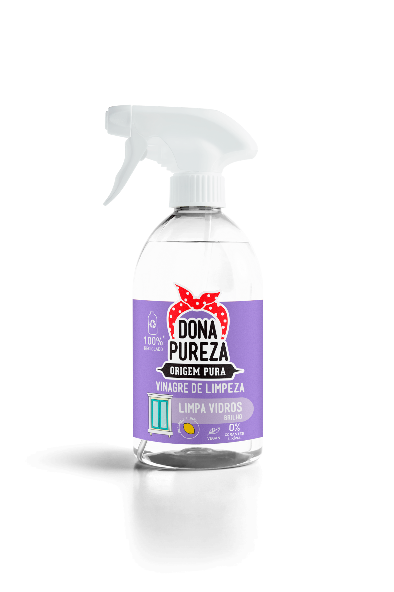 Cleaning Vinegar Glass Cleaner Lemon Spray - 500ml