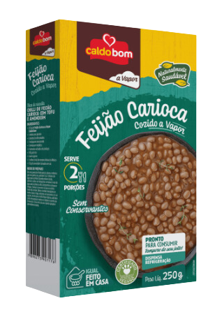 Feijão Carioca a Vapor - 250g