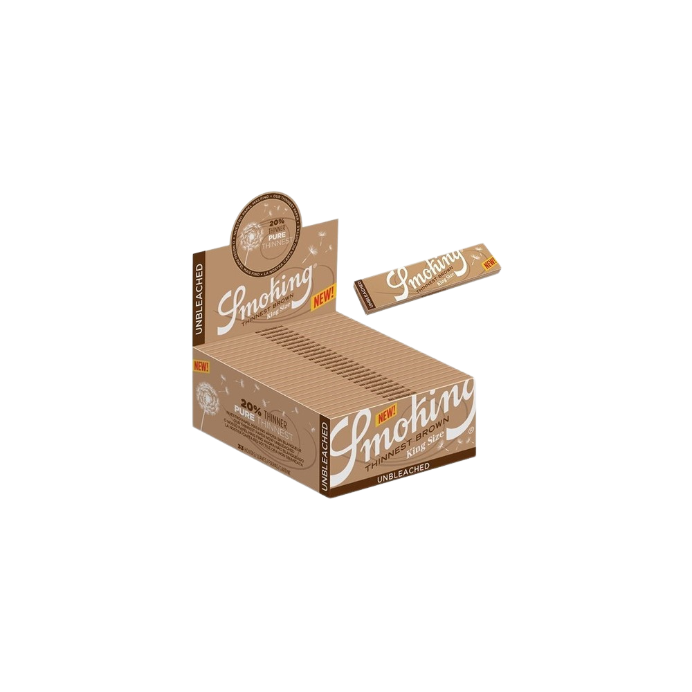 Smoking Paper Thinnest Brown King Size + Tips