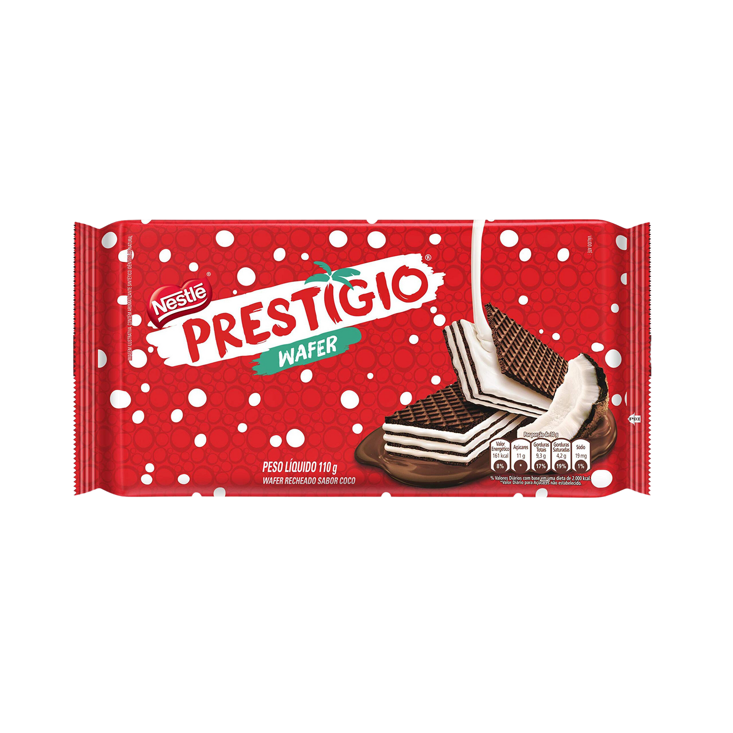 Biscoito Wafer Prestigio Coco - 110g