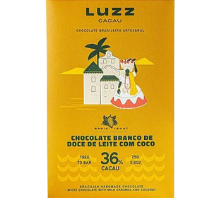 Weiße Schokolade 36 % Dulce de Leche mit Kokosnuss – 75 g