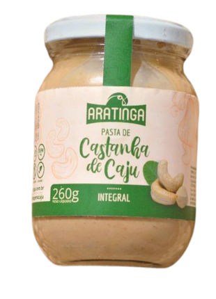 Aratinga Pasta de Castanha de Caju Integral - 260g