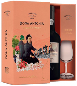 Dona Antónia Tawny Reserve Portwein + Glas