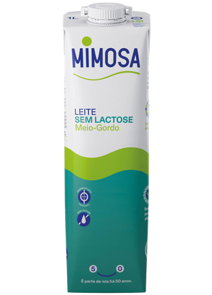 Leite Meio-Gordo Sem Lactose - 1L