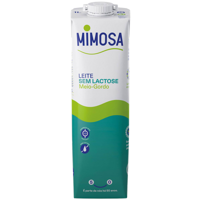 Leite Meio-Gordo Sem Lactose - 1L